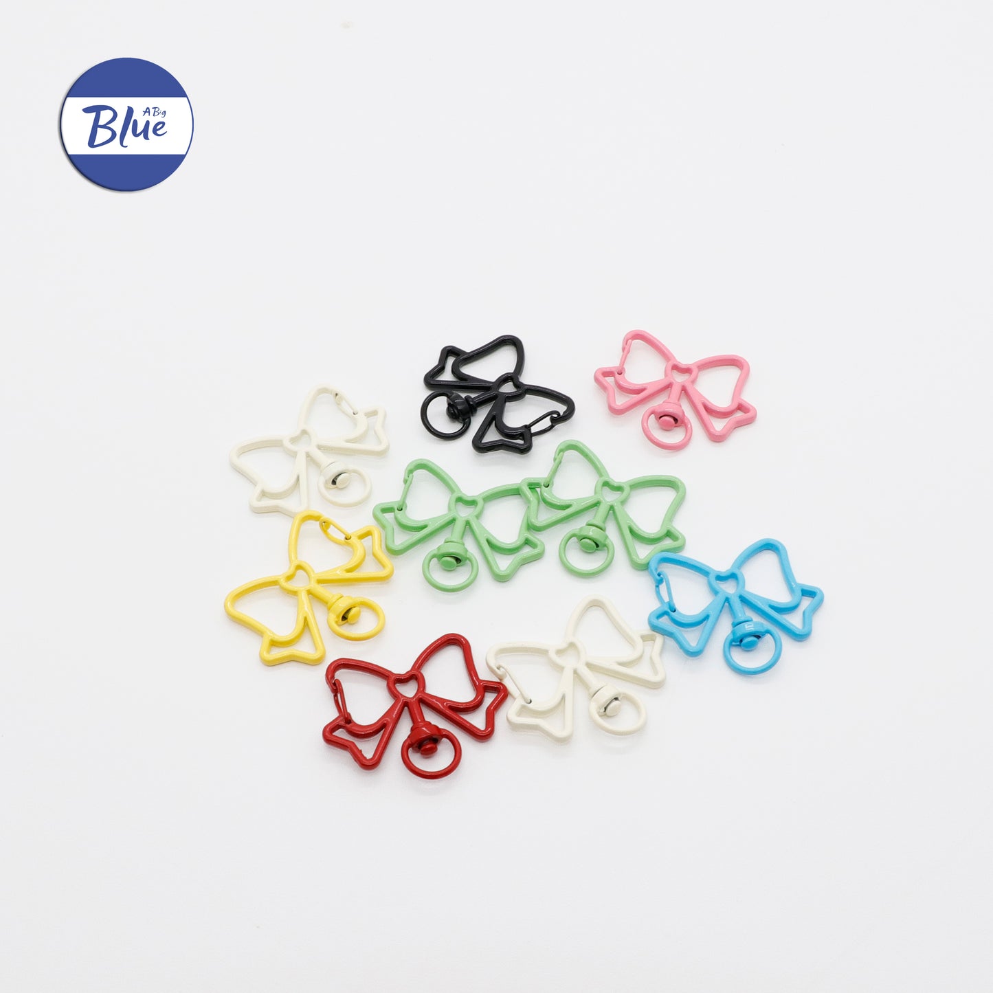 DIY Keychain Lobster Clasps with Colorful Spring Jump Rings – Single Loops for Craft and Jewelry Making