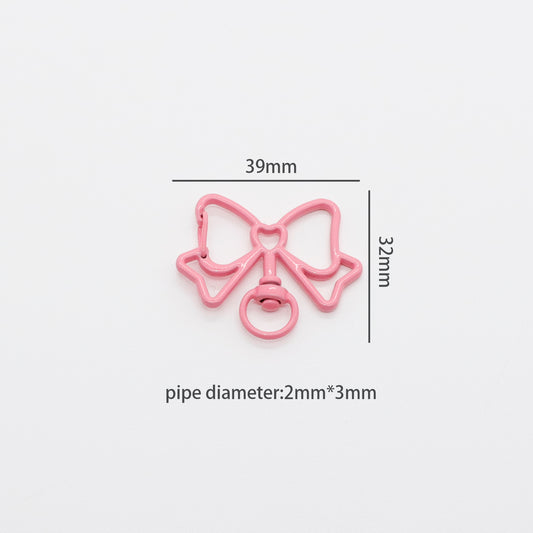 Colorful Butterfly Keychain Set – 2-Piece Lobster Clasp with Spring Jump Rings for DIY Craft and Jewelry Making