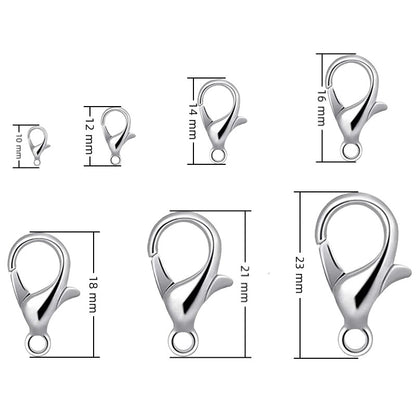 Premium Lobster Clasps for DIY Jewelry Making – Necklace & Bracelet End Connectors, Handcraft Findings and Accessories