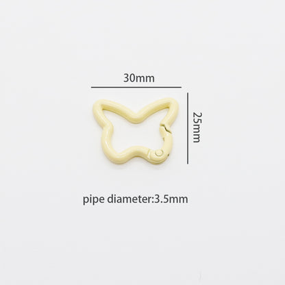 DIY Keychain Lobster Clasps with Colorful Spring Jump Rings – Single Loops for Craft and Jewelry Making