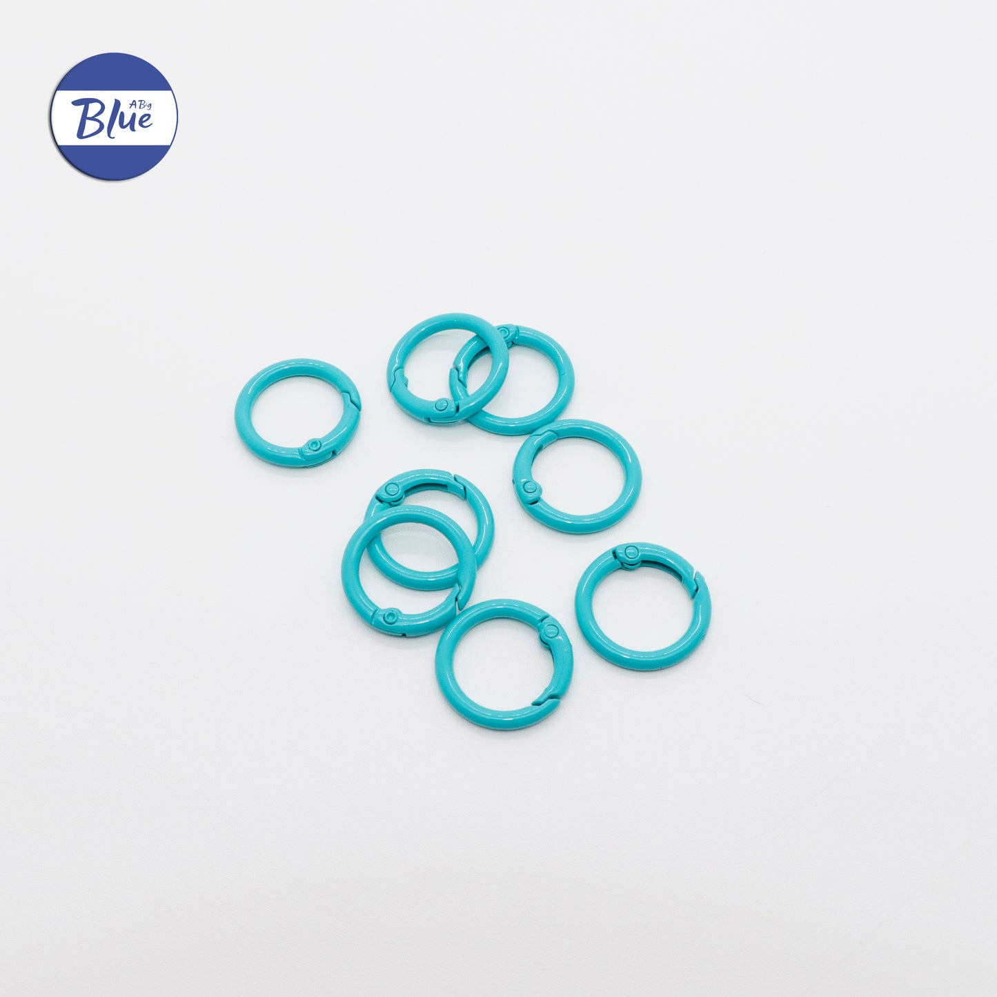 DIY Keychain Lobster Clasps with Colorful Spring Jump Rings – Single Loops for Craft and Jewelry Making