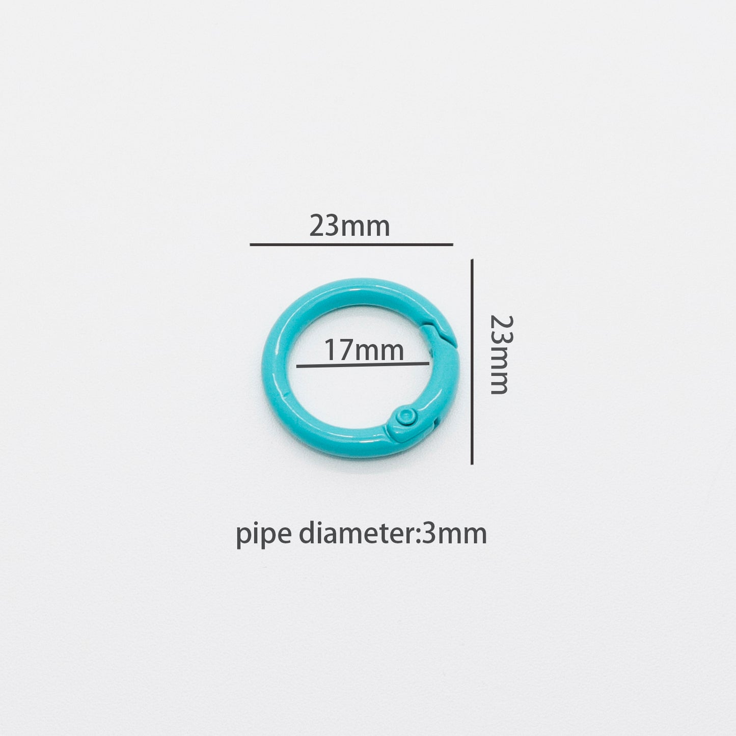 DIY Keychain Lobster Clasps with Colorful Spring Jump Rings – Single Loops for Craft and Jewelry Making