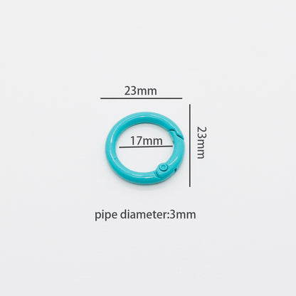 DIY Keychain Lobster Clasps with Colorful Spring Jump Rings – Single Loops for Craft and Jewelry Making