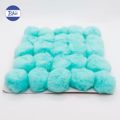 Cute Plush Pom-Pom DIY Keychain – Handmade Fluffy Ball Ornament for Bags, Phones & More