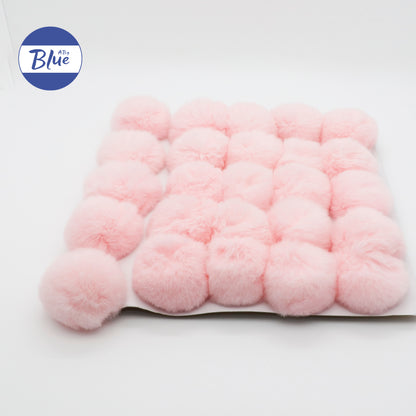 Cute Plush Pom-Pom DIY Keychain – Handmade Fluffy Ball Ornament for Bags, Phones & More