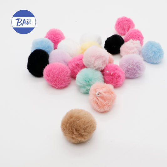 DIY Plush Pom-Pom Accessories – Colorful Cute Fluffy Ball Hanging Charms