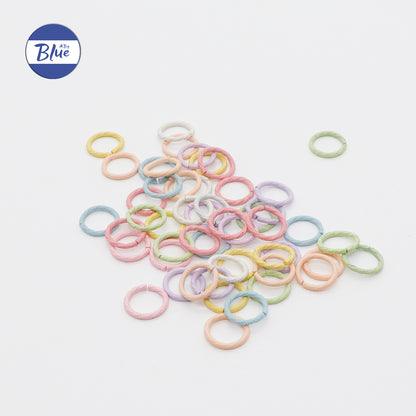 Premium Mixed Metal Embossed Open Jump Rings – Colorful U-Pins & Connector Charms for DIY Jewelry Making, Trendy Craft Supplies (TikTok Famous)