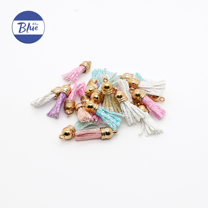 Leather Tassel Pendant – Small DIY Craft Accessory for Earrings, Jewelry, Bags, Keychains, and Handmade Decorative Trims