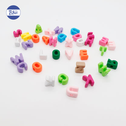 Acrylic Colored Alphabet Beads, Large Hole Loose Beads for DIY Craft, Phone Strap, Bag Pendant, Keychain Material