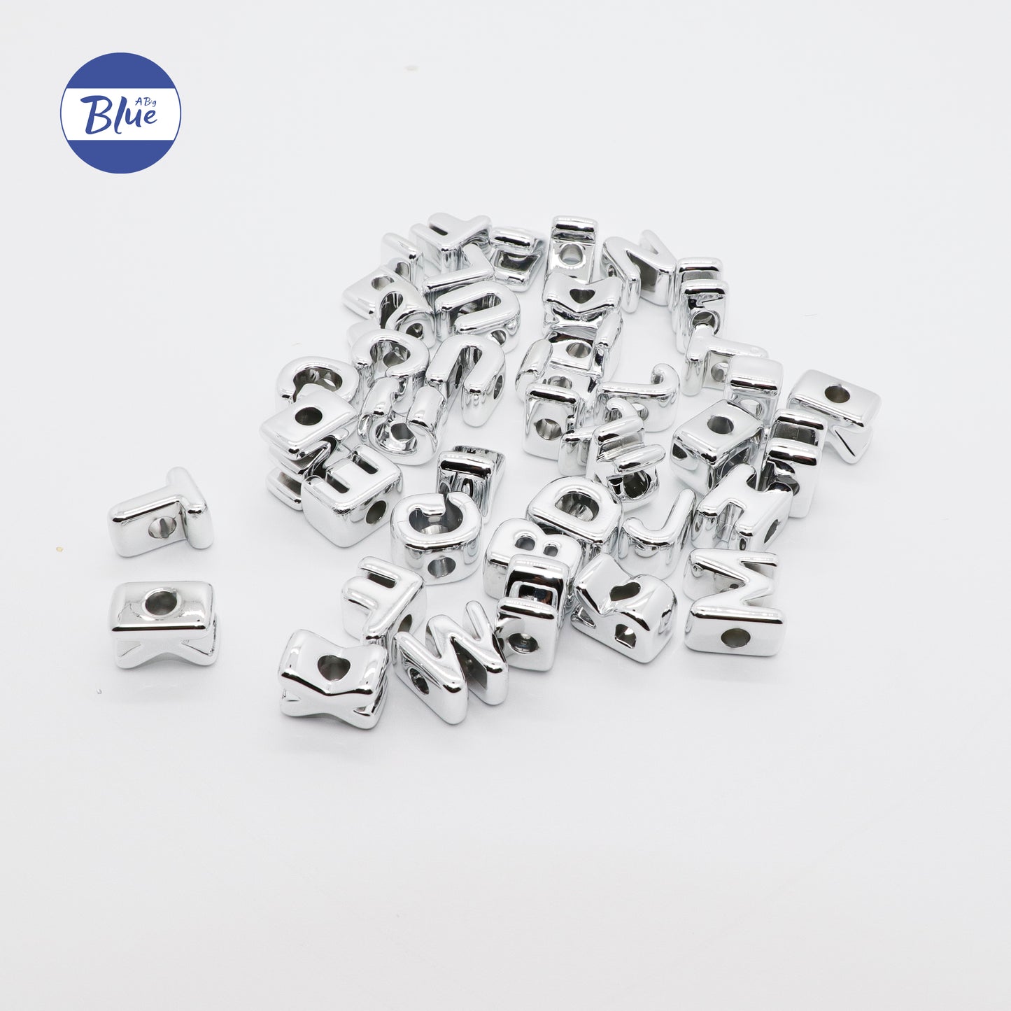 Acrylic Colored Alphabet Beads, Large Hole Loose Beads for DIY Craft, Phone Strap, Bag Pendant, Keychain Material