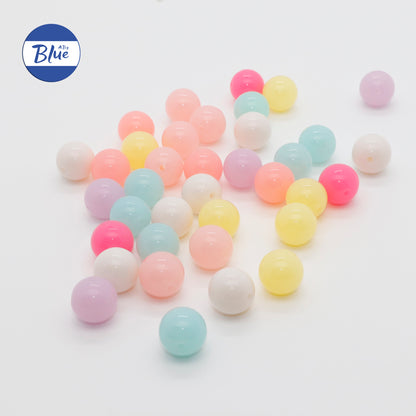 16mm Dopamine Mixed-Color Loose Beads – DIY Craft Beads for Pens, Phone Straps, Bag Charms, Keychains, and Other Handmade Accessories