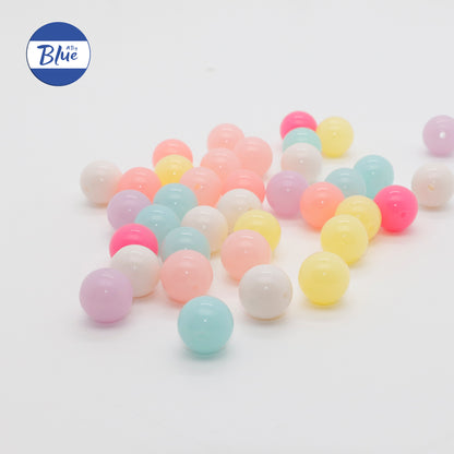 16mm Dopamine Mixed-Color Loose Beads – DIY Craft Beads for Pens, Phone Straps, Bag Charms, Keychains, and Other Handmade Accessories