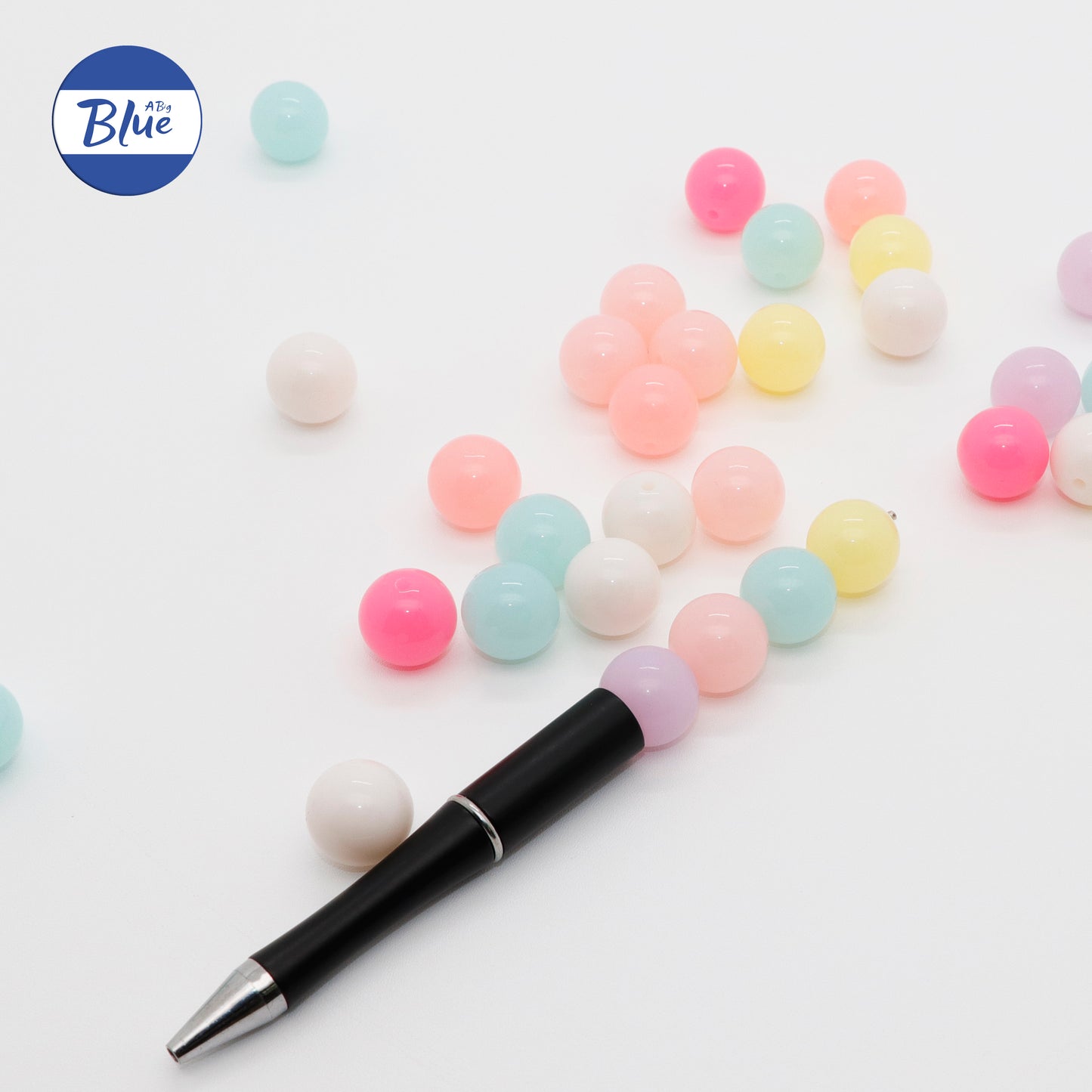 16mm Dopamine Mixed-Color Loose Beads – DIY Craft Beads for Pens, Phone Straps, Bag Charms, Keychains, and Other Handmade Accessories