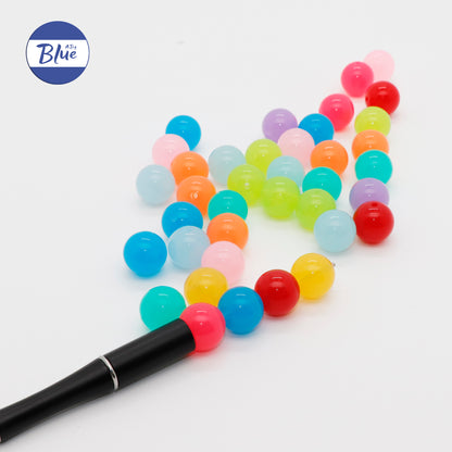 16mm Shimmer Candy-Colored Mixed Loose Beads – DIY Craft Beads for Pens, Phone Straps, Bag Charms, Keychains, and Other Handmade Accessories
